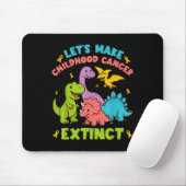Let's Make Childhood Cancer Extinct Dinosaurs Wear Muismat (Met muis)