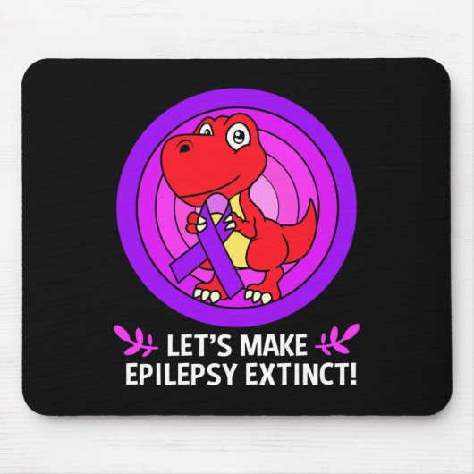 Lets Make Epilepsy Extinct Epilepsy Awareness Kids Muismat (Voorkant)