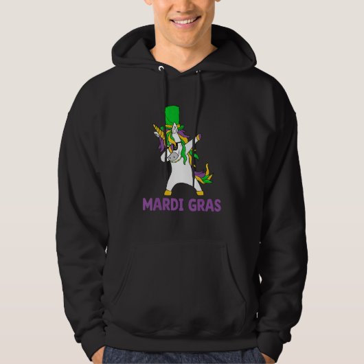 Let's Mardi gras y'all celebrating party dabbin' u Hoodie (Voorkant)