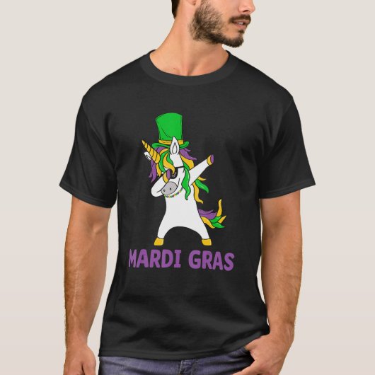 Let's Mardi gras y'all celebrating party dabbin' u T-shirt (Voorkant)