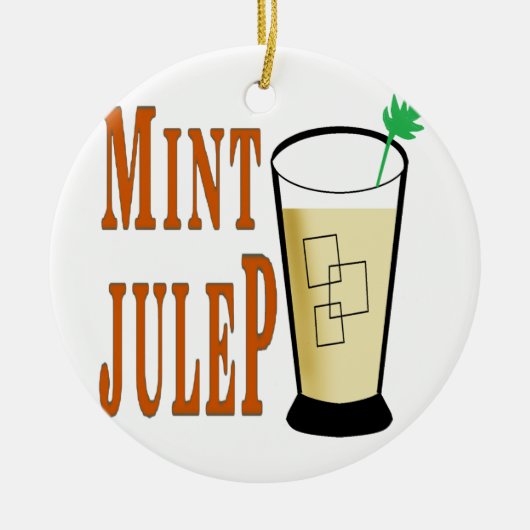 Let's mint julep keramisch ornament (Voorkant)
