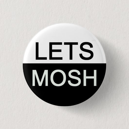 Lets mosh ronde button 3,2 cm (Voorkant)