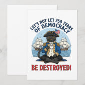 Let's Not Let 250th Years Of Democracy 4th of july Bedankkaart (Voorkant / Achterkant)