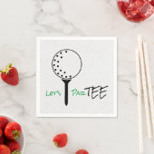 LETS PAR-T-SHIRT Golfbal T-shirt Golfplezier Servet (Insitu)