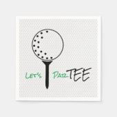 LETS PAR-T-SHIRT Golfbal T-shirt Golfplezier Servet (Voorkant)