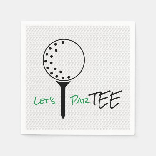 LETS PAR-T-SHIRT Golfbal T-shirt Golfplezier Servet (Voorkant)