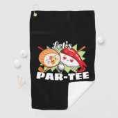 Lets Par T-shirt Golfpun - Golffeest Golfhanddoek (Insitu)