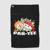 Lets Par T-shirt Golfpun - Golffeest Golfhanddoek (Voorkant)
