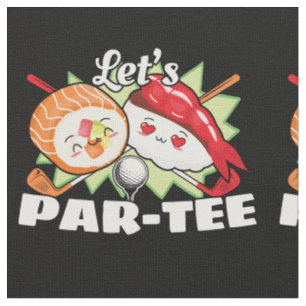 Lets Par T-shirt Golfpun - Golffeest Stof