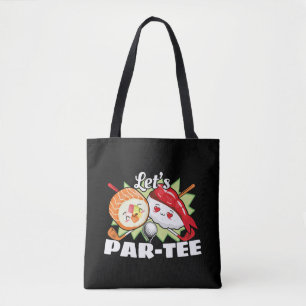 Lets Par T-shirt Golfpun - Golffeest Tote Bag