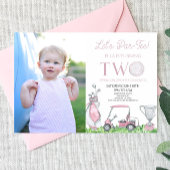 Let's Par-T-shirt Pink Golf Afbeelding 2e verjaard Kaart