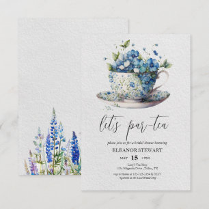 Let's par-tea party uitnodiging