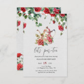 Let's par-tea party uitnodiging (Voorkant / Achterkant)