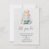 Let's par-tea party uitnodiging (Voorkant)