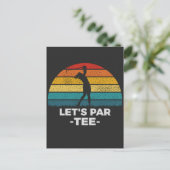 let's par tee briefkaart (Staand voorkant)