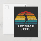 let's par tee briefkaart (Voorkant / Achterkant)