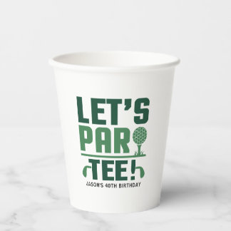 Let's Par-Tee Customized 40th 50th 60th Birthday Papieren Bekers