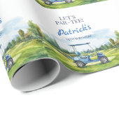 Let's Par-Tee Golf Any Age Birthday Cadeaupapier (Rol Hoek)