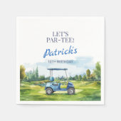 Let's Par-Tee Golf Any Age Birthday Servet (Voorkant)