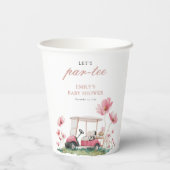 Let's Par-tee Golf Baby Shower Papieren Bekers (Achterkant)