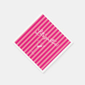Let's Partini Bold Hot Pink Bachelorette Party Servet (Hoek)