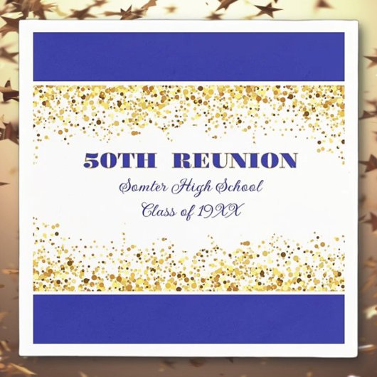 Let's Party! 50th Class Reunion custom Servet