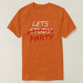 Lets Party Black T-shirt (Design voorkant)