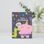 Lets Party Briefkaart (Staand voorkant)