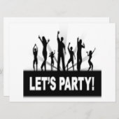 "LET'S PARTY"-DANCERS KAART (Voorkant / Achterkant)