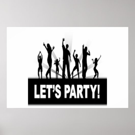 "LET'S PARTY"-DANCERS POSTER (Voorkant)