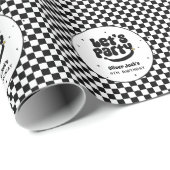 Let's Party Happy Dude Birthday Cadeaupapier (Rol Hoek)