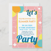 let's party kaart (Voorkant)