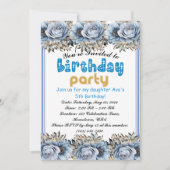 Let's Party: Kinderen Verjaardag Uitnodiging! Kaart (Voorkant)