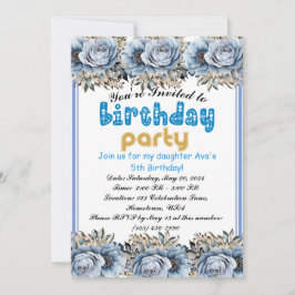 Let's Party: Kinderen Verjaardag Uitnodiging! Kaart