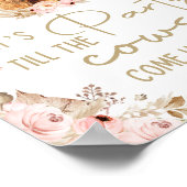 Let's Party Koe Highlander Koe Boho Boerderij Verj Poster (Hoek)