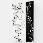 Let's Party Muziek Thema Indoor / Outdoor Banner (Verticaal)