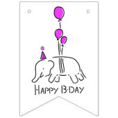 let's party! olifant vlaggetjes (Eerste vlag)