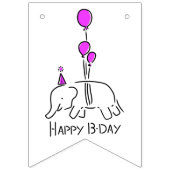 let's party! olifant vlaggetjes (Derde vlag)