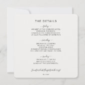 Let's Party Olive Bachelorette Party Uitnodiging (Achterkant)