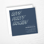 Lets party tiener moderne typografie Uitnodiging