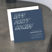 Lets party tiener moderne typografie Uitnodiging