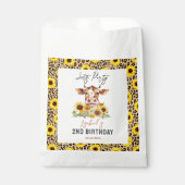 Let's Party Till the Cows Come Home 2nd Birthday Bedankzakje (Voorkant)