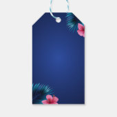 Let's Party - Tropical Birthday Woman Cadeaulabel (Achterkant)