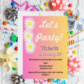 Let's Party Tween Invitation Kaart