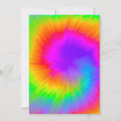 Let's Party Vibrant Tie Dye  birthday  Kaart (Achterkant)