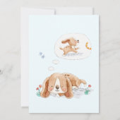 Lets Paw-ty Puppy Hond Verjaardagsfeestuitnodiging Kaart (Achterkant)