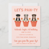 Lets Pawty Australian Shepherd Dogs Kaart (Voorkant)