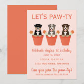 Lets Pawty Australian Shepherd Dogs Kaart (Voorkant / Achterkant)