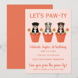 Lets Pawty Australian Shepherd Dogs Kaart