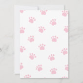 Lets Pawty Puppy Pawty Hondenmeisje Verjaardag Kaart (Achterkant)